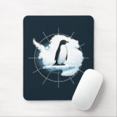 Antarctica Penguin Emblem – Polar Explorer Design マウスパッド (マウス)