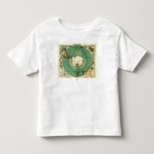 AntarcticaPanoramic MapAntarctica トドラーTシャツ