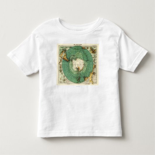 AntarcticaPanoramic MapAntarctica トドラーTシャツ (正面)