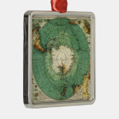 AntarcticaPanoramic MapAntarctica メタルオーナメント (右)