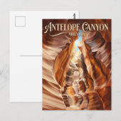 Antelope Canyon Arizona ポストカード (正面/裏面)