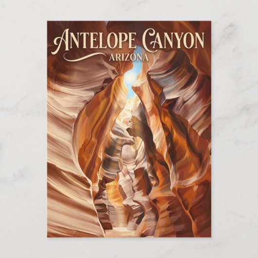 Antelope Canyon Arizona ポストカード (正面)