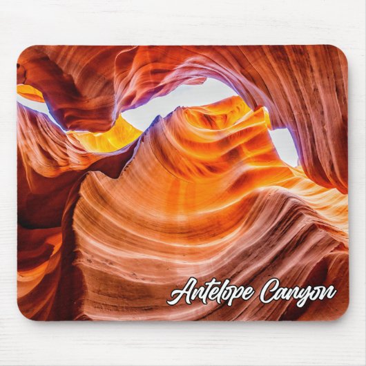 Antelope Canyon, Page, Arizona，アメリカ マウスパッド (正面)