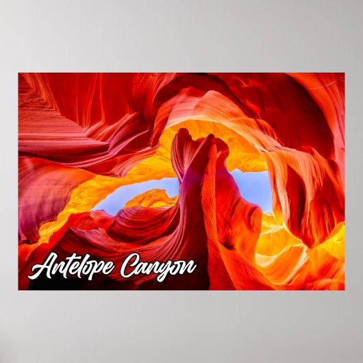 Antelope Canyon, Page, Arizona, 統一された州 ポスター (正面)