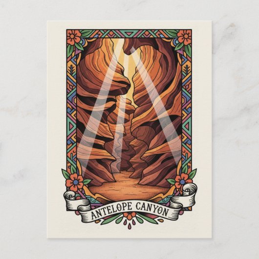 Antelope Canyon Souvenir ポストカード (正面)