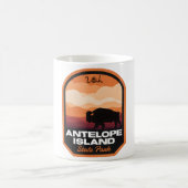 Antelope Island State Park UT Bison コーヒーマグカップ (中央)