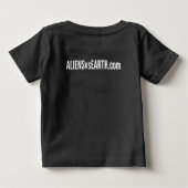 Antennaephones -暗いベビーのTシャツ ベビーTシャツ (裏面)