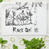 Anthe著ロックンロール キッチンタオル (折り畳み)