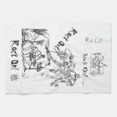 Anthe著ロックンロール キッチンタオル (横)