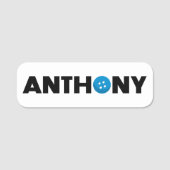 Anthonyボタン名タグ 名札 (正面)