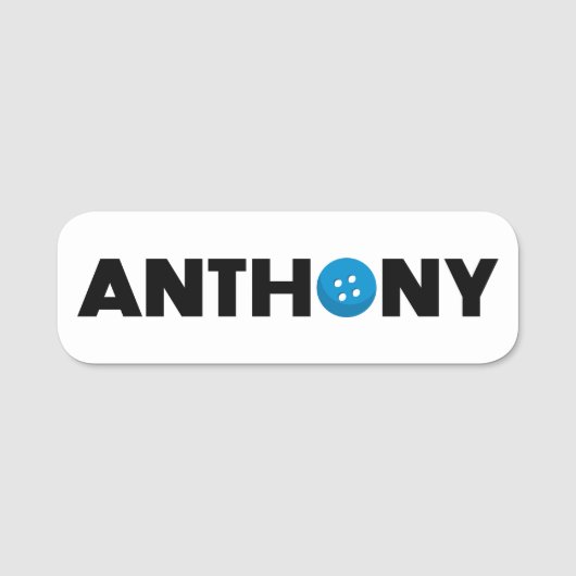 Anthonyボタン名タグ 名札 (正面)