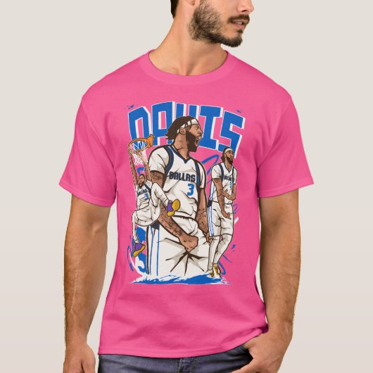 Anthony Davis Dallas Cartoon Active Tシャツ (正面)