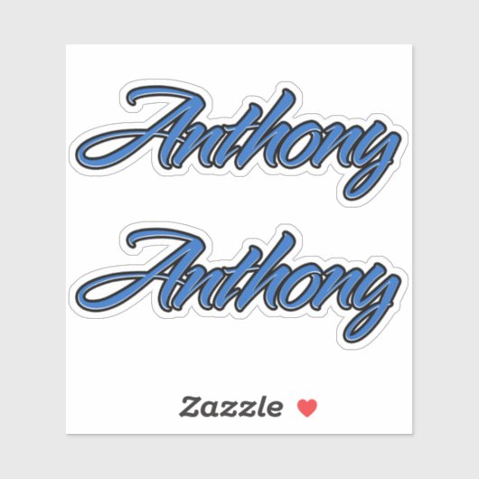 Anthony Name blue Aufkleber Sticker Stickerset シール (シート)