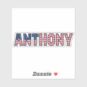 Anthony Name Vorname USA Sticker Stickerset シール (シート)