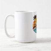 Anthony Retro Sunset Name Design コーヒーマグカップ (左)