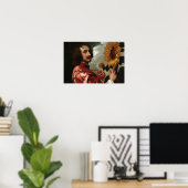 Anthony van Dyck – セルフポートレート ポスター (ホームオフィス)