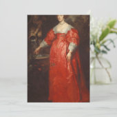 Anthony van Dyck – 未知の女性のポートレート 招待状 (スタンド正面)