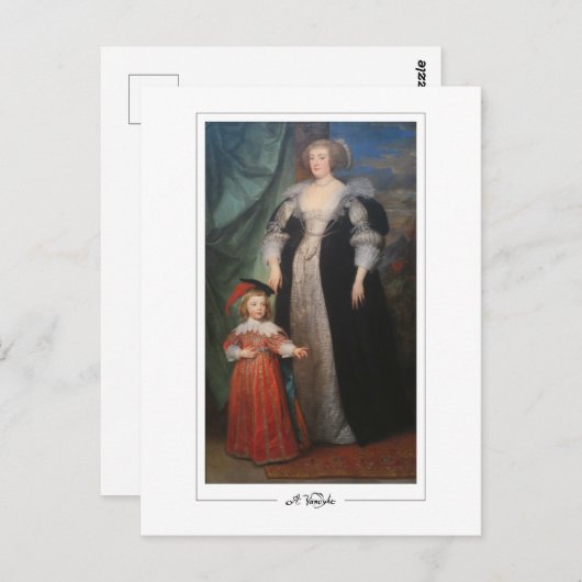 Anthony van Dyck #627 -ファインアートはがき ポストカード (正面/裏面)