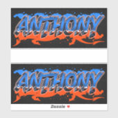 Anthony Vorname Name Graffiti Aufkleber Sticker シール (シート)