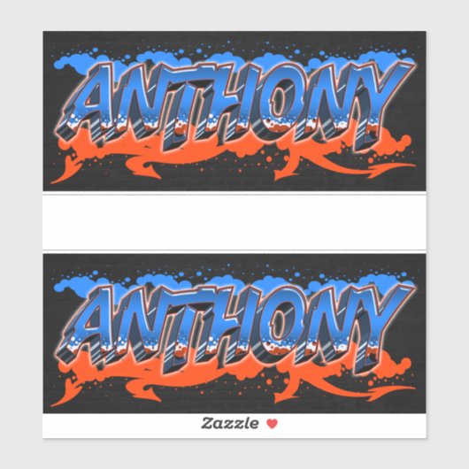 Anthony Vorname Name Graffiti Aufkleber Sticker シール (シート)