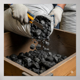 Anthracite Coal Unloading ポスター