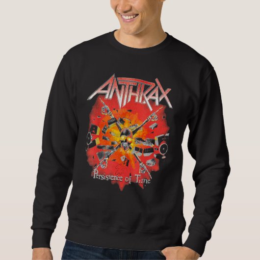 Anthrax u2013 Persistence Crossbones スウェットシャツ (正面)