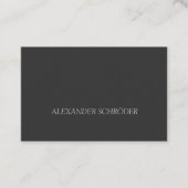 Anthrazit Visitenkarte mit grauer Schrift 名刺 (正面)