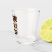 Anthro貧困専攻の人おもしろい類学の学生 ショットグラス (右)