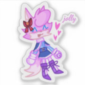 Anthro クール Animal Version 2ノートパソコンステッカー シール (正面)