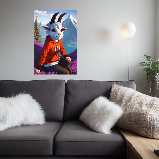 Anthropomorphic Goat | AI Art Poster ポスター