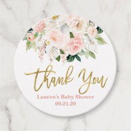 Anthuriumピンクと金ゴールドフローラ フェイバータグ