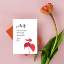 Anthurium ・フローララインスケッチ・モダン結婚ズ