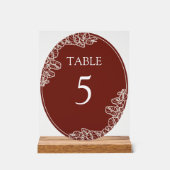 Anthurium Acrylic Table Sign アクリルサイン (正面)