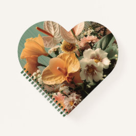 Anthurium and Tropical Floral Arrangement ノートブック