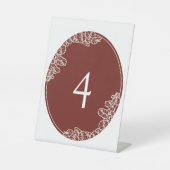 Anthurium Illustrated Wedding Table Sign 台座サイン (正面)