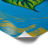 anthurium van gogh style ポスター (コーナー)