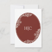 Anthurium Wedding RSVP Card (裏面)