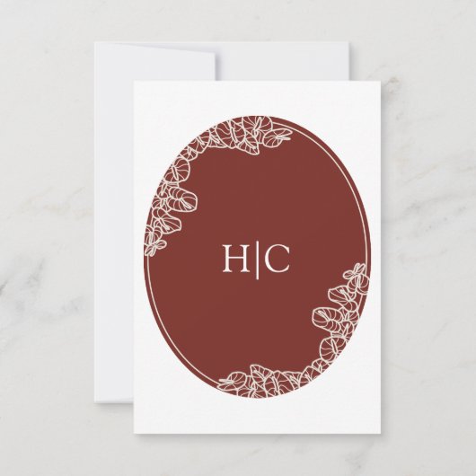 Anthurium Wedding RSVP Card (裏面)