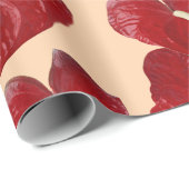 Anthuriumsのカスタマイズ可能な背景 ラッピングペーパー (ロールコーナー)