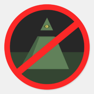Anti Allseeing Eye Sticker ラウンドシール