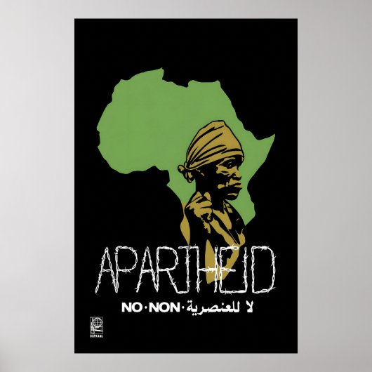 Anti-Apartheid Poster OSPAAAL ポスター (正面)