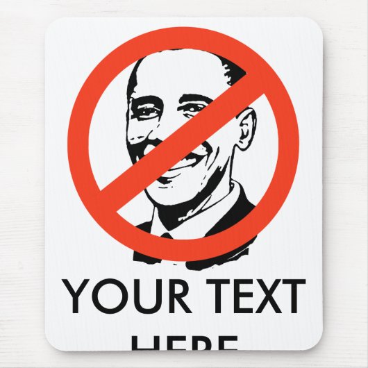 ANTI-BARACKオバマ: ANTI-OBAMA マウスパッド (正面)