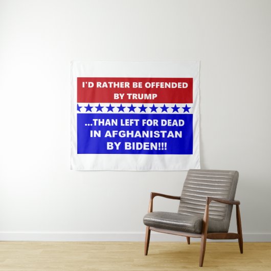 Anti Biden Afghanistan Left For Dead タペストリー (インサイチュ(横))