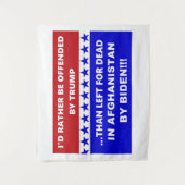 Anti Biden Afghanistan Left For Dead タペストリー (正面)