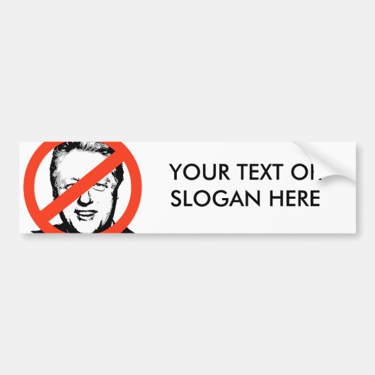 ANTI-BILLクリントン バンパーステッカー (正面)