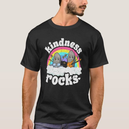 Anti Bullying Rainbow Hippie Music Teacher Kindnes Tシャツ (正面)