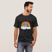 Anti Bullying Rainbow Retro Music Teacher Kindness Tシャツ (正面フル)