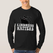 Anti Bullying Rainbow Sped Eacher Cat Kindness Mat Tシャツ (正面)