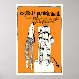 Anti Capital Punishment Poster Political Human ポスター