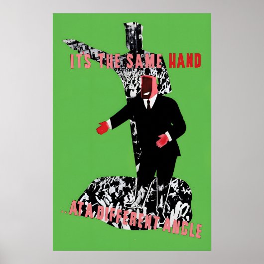 Anti-Capitalist Poster It is the same hand at a ポスター (正面)